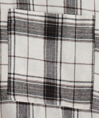 WEGO チェックBIGシャツ ホワイトチェック1