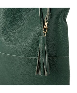 UNBILLION perche / カウレザー裏無し1本手トート グリーン