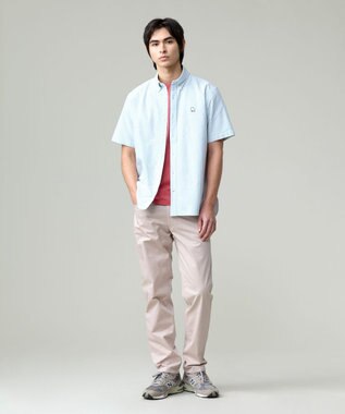 J.PRESS MEN 【ストレッチ】シャンブレーストレッチツイル パンツ ベージュ系