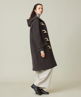 J.PRESS YORK STREET 【UNISEX】メルトンダッフルコート グレー系