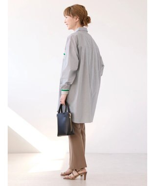 AMERICAN HOLIC リブラインシャツチュニック Off White