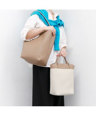 UNBILLION カシュカシュ cachecache / シュリンクミニマルシェイプバケツバッグL