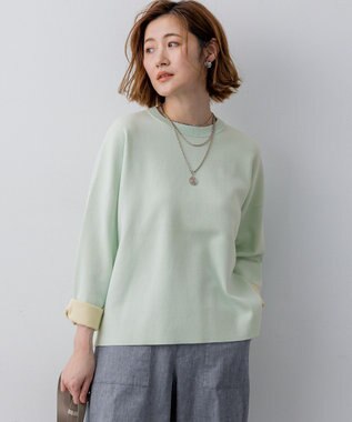 23区 【先行予約】バイカラーダブルフェイス ニット