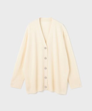 GRACE CONTINENTAL クーマラムニットカーディガン ホワイト