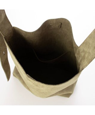 UNBILLION カシュカシュ cachecache / フェイクスエードホーボーバッグ カーキ