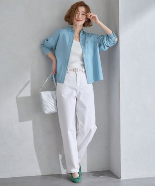 23区 S 【新色追加/Oggi6月号掲載】コットンリブ タンクトップ ホワイト系