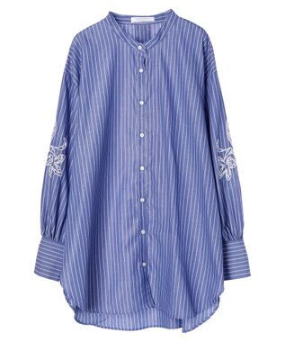 Green Parks 袖刺繍シャツチュニック