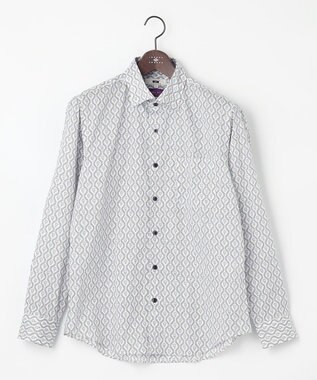 JOSEPH ABBOUD リバティプリント シャツ ホワイト系6