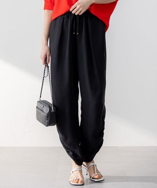  【接触冷感/洗える】フィブリルツイル シャーリング パンツ