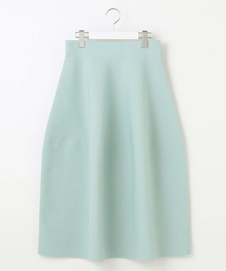 自由区 【洗える】ポリエステルホールガーメント スカート ライトグリーン系
