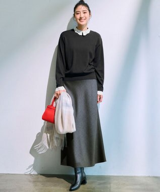 23区 【VERY掲載】カシミヤ チェック ストール ピンク系