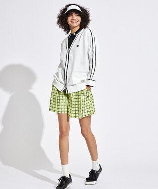 PW CIRCULUS 【WOMEN】チェック柄キュロット ゴルフウェア レディース イエロー系5