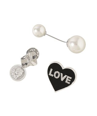 earth music&ecology ハッピーモチーフブローチセット Silver