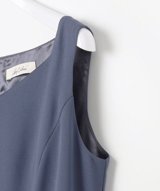 ANY SIS 【Lily Calin】チュールフリルトップス×ドレスセット ブルー×アイスグレー