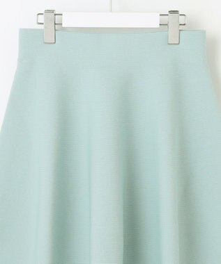 自由区 【洗える】ポリエステルホールガーメント スカート ライトグリーン系