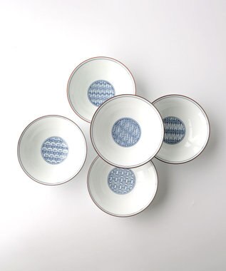 たち吉 【たち吉】染付宝づくし小鉢〈５個〉波佐見焼