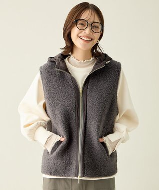 ANY L 【手洗い可】キルトコンビベスト スレート