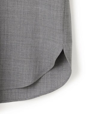 JOSEPH HOMME 【HIGH GRADE LINE】テックウールポプリン　レギュラーカラーシャツ ライトグレー系