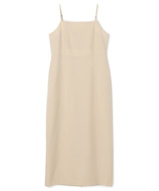 NAVE 【Nave・セットアップ可】ウールポリエステルツイルキャミドレス ベージュ系