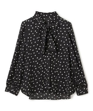 TOCCA PROMISE RIBBON ROSETTE ドット柄ブラウス