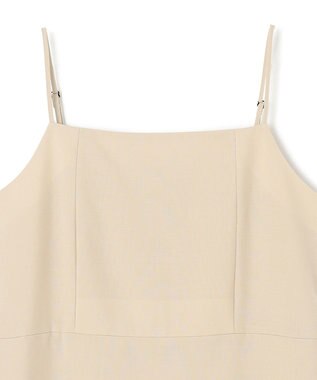 NAVE 【Nave・セットアップ可】ウールポリエステルツイルキャミドレス ベージュ系