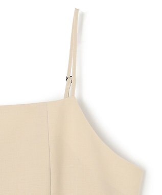 NAVE 【Nave・セットアップ可】ウールポリエステルツイルキャミドレス ベージュ系