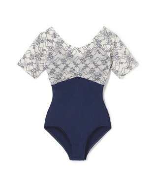 Chacott ハーフスリーブレオタード ネイビー