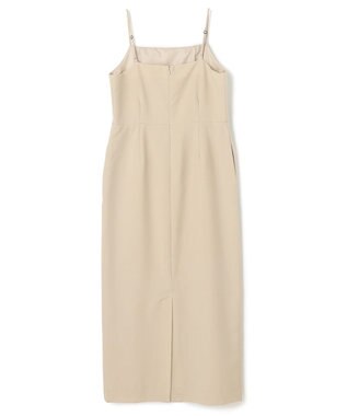 NAVE 【Nave・セットアップ可】ウールポリエステルツイルキャミドレス ベージュ系
