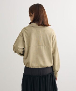 Green Parks スウェード調トラックジャケット Khaki