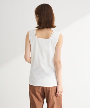 Green Parks マルチストラップテレコタンク Off White