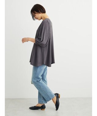 Green Parks ボリューム袖切替プルオーバー Dark Gray