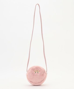 ANY KIDS フェイクファーポシェット ピンク