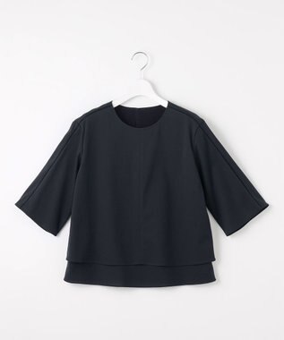 J.PRESS LADIES S 【洗える】トリコットジャージー カットソー ネイビー系