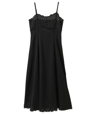 earth music&ecology ＳＥＴ２点ギャザーカットカーデ＋キャミワンピース Black