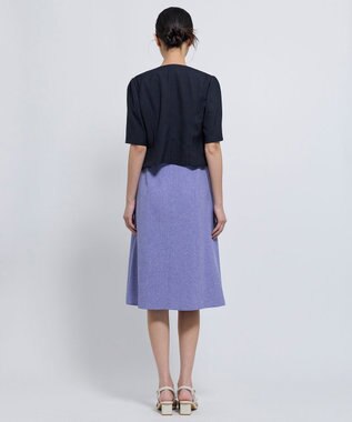 TOCCA 【松木育未さん着用】BRIGHT BREEZE 半袖ショートジャケット ネイビー系