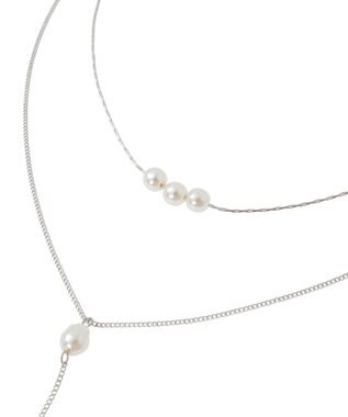 Green Parks Ｙ字２連ネックレス Silver