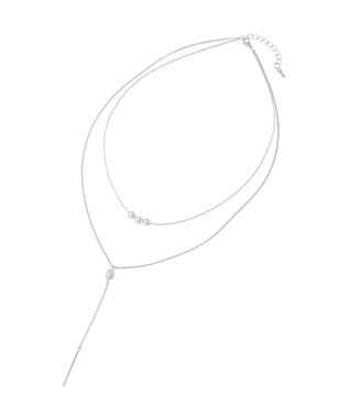 Green Parks Ｙ字２連ネックレス Silver