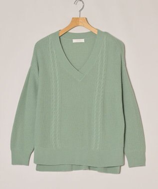 ONWARD Reuse Park 【any SiS】ニット秋冬 グリーン
