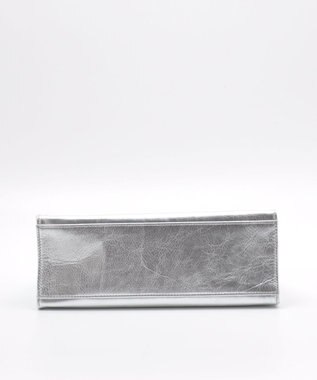 blancle メタリックレザー ワンハンドルフォーマルバッグ SILVER