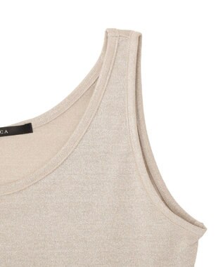 YECCA VECCA ラメタンクトップ Light Beige