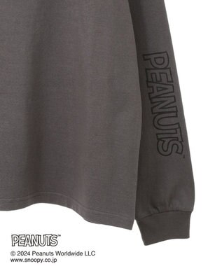 Green Parks ■ＰＥＡＮＵＴＳ　クロスステッチロンＴ Charcoal Gray