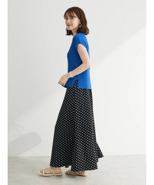 Green Parks ・Ｐｅｔｉｔ　Ｆｌｅｕｒ　フレンチスリーブリブニット Blue