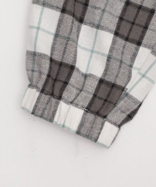 WEGO 【ユニセックス着用ITEM/MLサイズ展開】チェックグラフィックZIPパーカー（LS） ホワイトチェック1