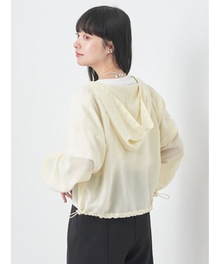 earth music&ecology シアーフードブルゾン Light Yellow