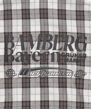 WEGO 【ユニセックス着用ITEM/MLサイズ展開】チェックグラフィックZIPパーカー（LS） ホワイトチェック1