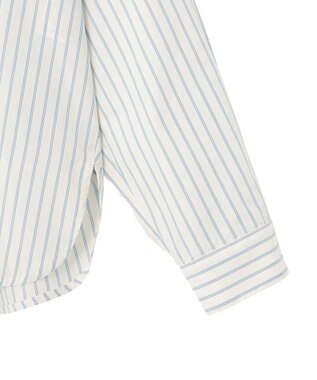 AMERICAN HOLIC 【イージーケア】バックギャザースキッパーシャツ Stripe Ivory