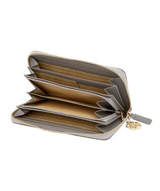 CLATHAS ペーシュ ラウンド長財布 ダークグレー