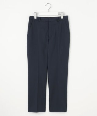 J.PRESS LADIES L 【セットアップ対応・洗える・撥水・防汚】コットンFITTYシャーク テーパード パンツ ネイビー系