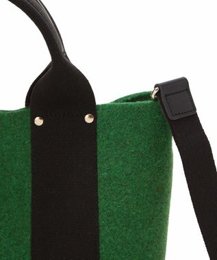 TOPKAPI 【TREASURE TOPKAPI】イタリアンフェルト テープコンビ 2way トートバッグ 2023 グリーン