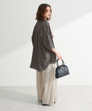 Green Parks ・ＥＬＥＮＣＡＲＥ　ＤＵＥシアーボリュームスリーブシャ Khaki